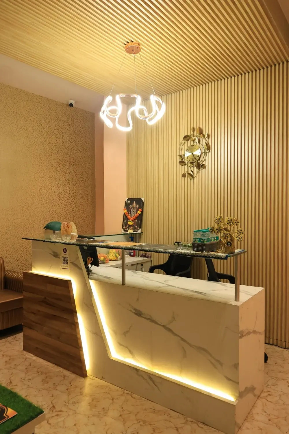 Warm, welcoming reception at Zeel Spa Powai