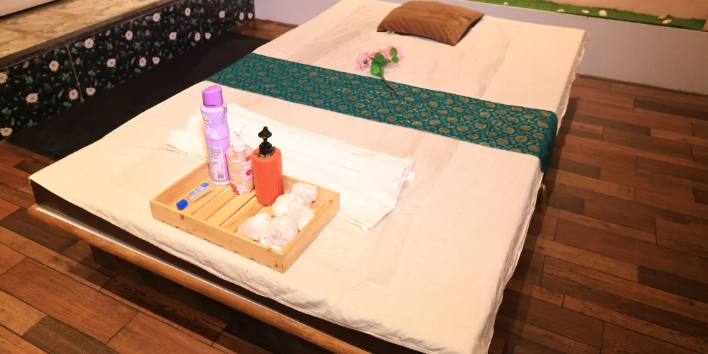 Thai massage floor mattress at Zeel Spa Powai